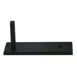 Sortlakeret Træstander