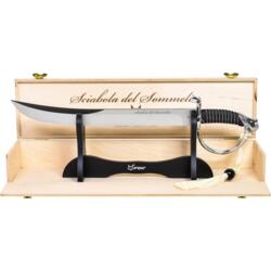 Champagne Sabel med Læderhåndtag