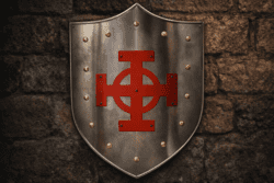 Celtic Cross Metal Shield