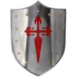 Stål-Skjold med Sankt Jakobs Kors