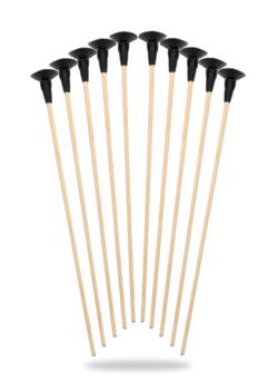 Træpile med sugekop, 42 cm – 10 stk.