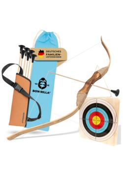 Bue- og Pilesæt i Træ til Børn fra 4 år