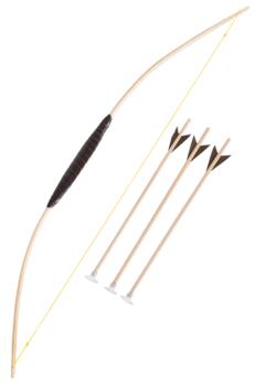 Børnebue i Træ med 3 Pile