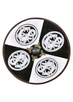 Vikinge Rundskjold i Træ