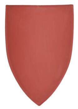 Stålskjold med Rød Grundmaling