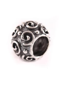 Skæg- og Hårperle med Spiralmønster