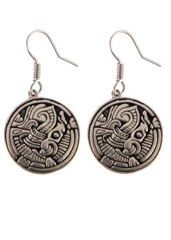 Øreringe med Gripping Beast Motiv