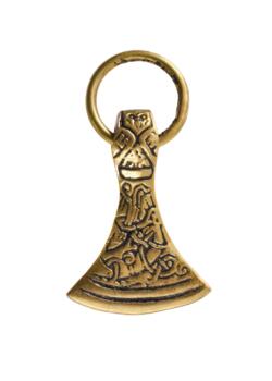 Viking økse vedhæng i messing