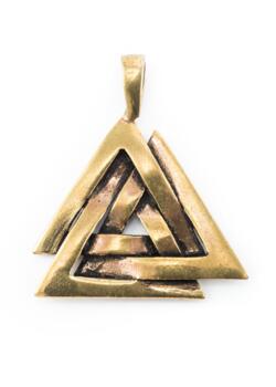 Valknut vedhæng i bronze