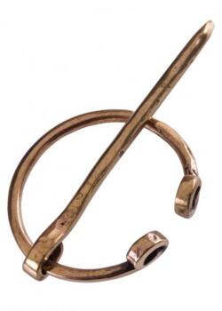 Lille vikingefibula i bronze