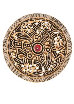 Lille vikingedåsebroche fra Gotland