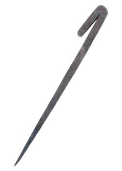 Håndsmedet teltpløk i stål