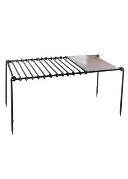 Sammenklappelig grill- og kogestativ