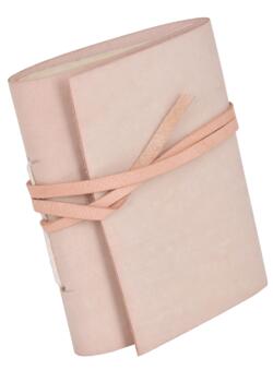 Lille notesbog med læderomslag