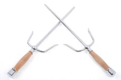 Sai – rustfrit stål med wengé træhåndtag (sæt)