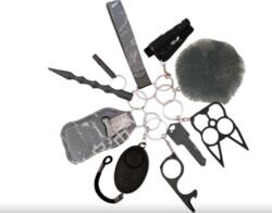 Self Defense Kit – Nøglering (10 dele)