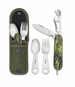 Camping bestiksæt med 9 funktioner