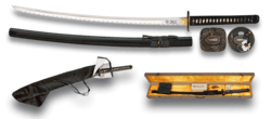Katana sværd med tilbehør