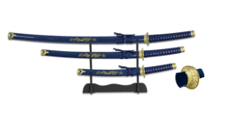 3-delt katana sæt Blå