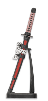 Mini katana med rødt design