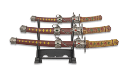 Mini katana sæt med 3 stk