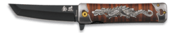 Foldekniv med dragon 3D design