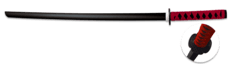 Trænings katana – træ (rød vikling)