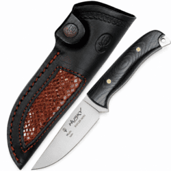 Bushcraft Kniv med Blå Micarta Håndtag
