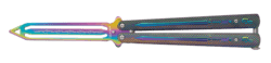 Butterfly træningskniv Rainbow Titanium