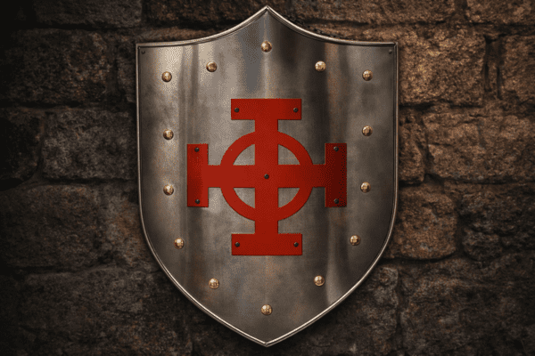 Celtic Cross Metal Shield