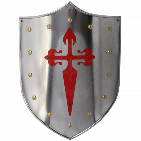 Stål-Skjold med Sankt Jakobs Kors
