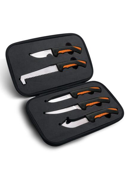 Fastbladet Jagtknivsæt – 5 Dele