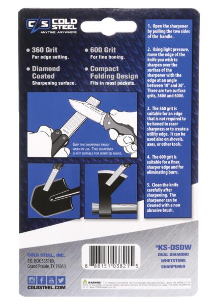 Dobbelt-sidet foldbar knivsliber