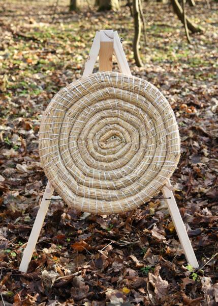 Traditionel bueskydningsskive i halm