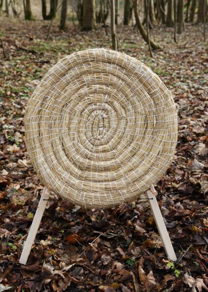Traditionel bueskydningsskive i halm – Ø 80 cm