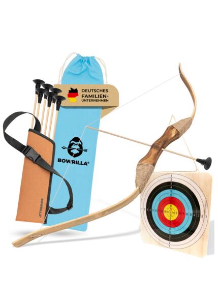 Bue- og Pilesæt i Træ til Børn fra 4 år