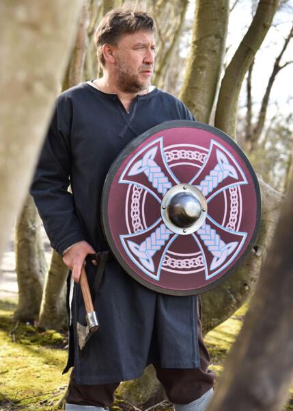 Vikinge Rundskjold med Keltisk Kors