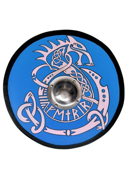 Vikinge Rundskjold Håndmalet