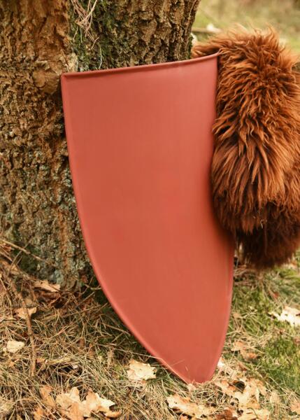 Stålskjold med Rød Grundmaling