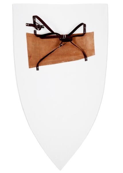 Stort Heater Skjold i Træ – Klar til Maling