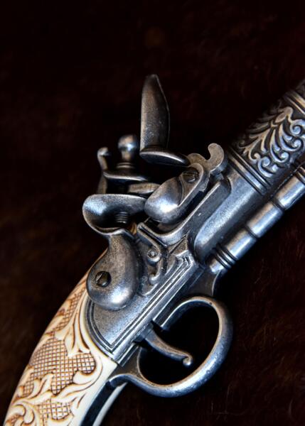 Belgisk Flintlock Pistol fra Liège