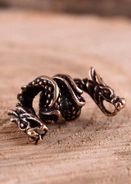 Skæg- og Hårperle med Tvehovedet Drage