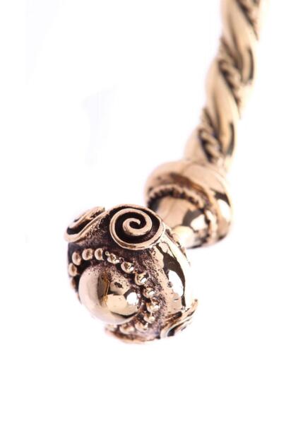 Snoet Keltisk Torc – Halsring i Bronze