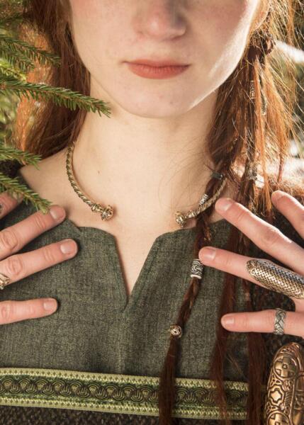 Snoet Keltisk Torc – Halsring i Bronze