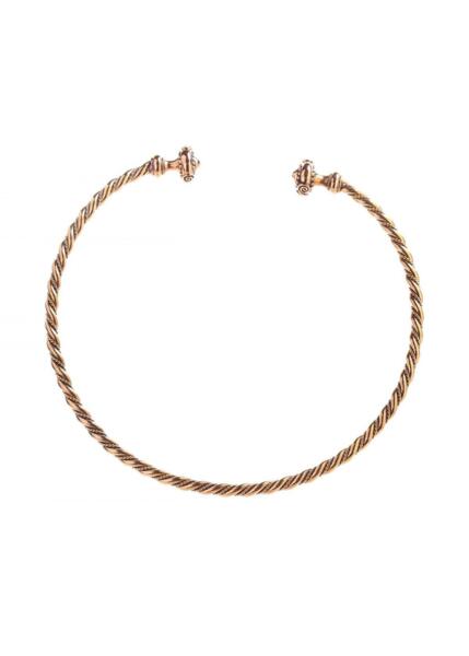 Snoet Keltisk Torc – Halsring i Bronze