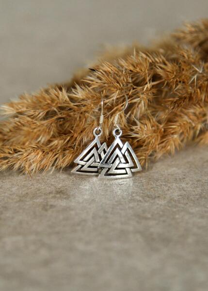 Øreringe med Valknut