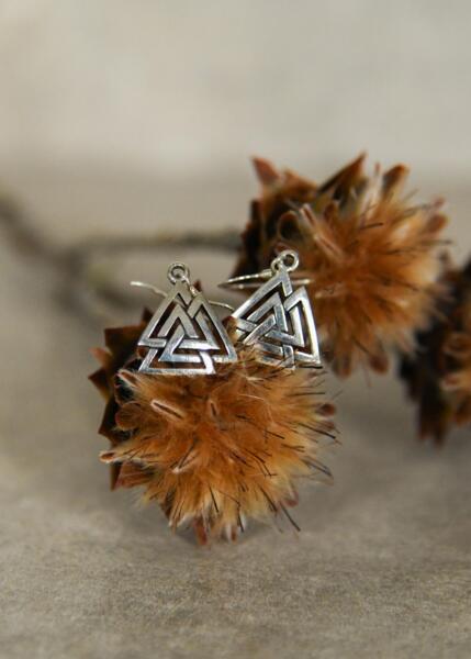 Øreringe med Valknut