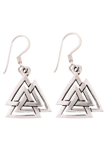 Øreringe med Valknut