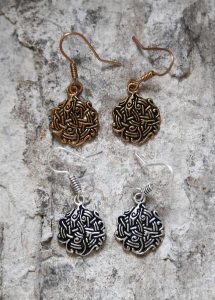 Viking Øreringe med Knudemotiv