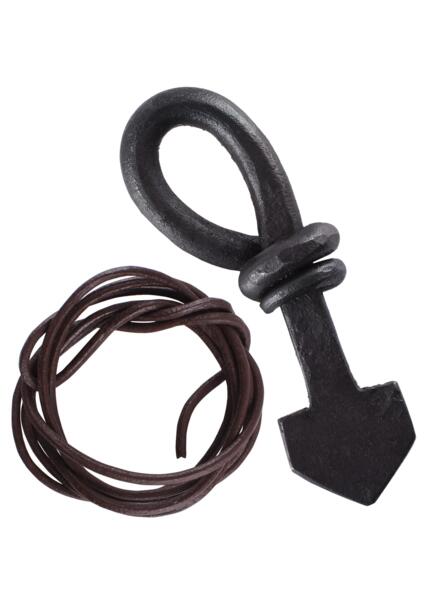 Thors Hammer vedhæng i smedet jern